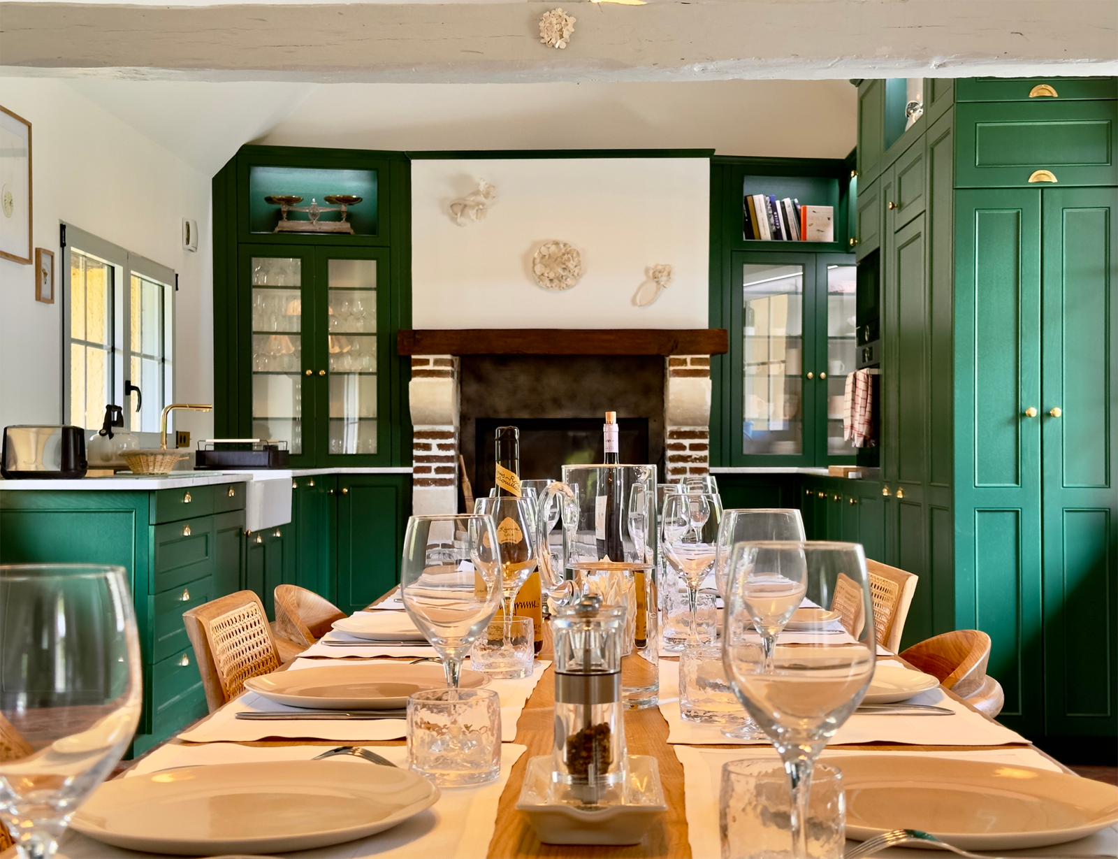 Enjoy fine dining in this vast, pleasant living space